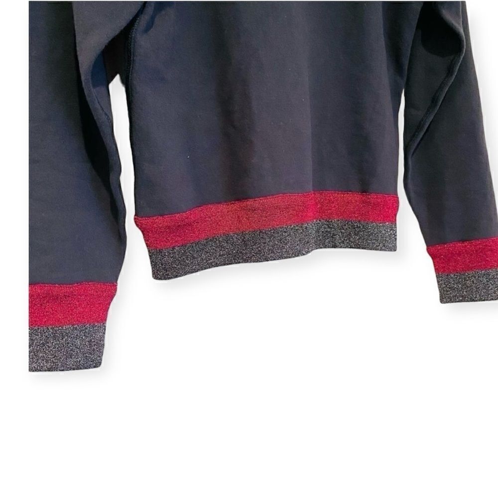 Cynthia Rowley Metallic Rib Sweatshirt Size Small - Picture 6 of 8